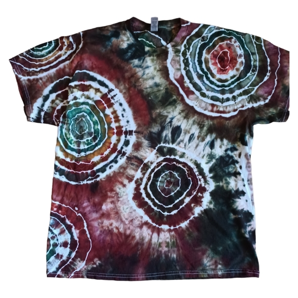 Holiday Spirit Tie Dye Geode Mens XL Short Sleeve Tee - Picture 4 of 6